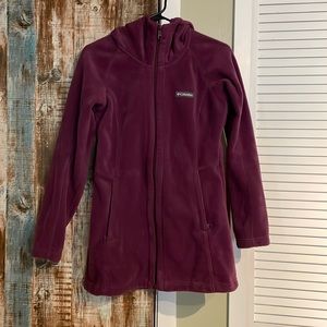 Columbia long fleece jacket